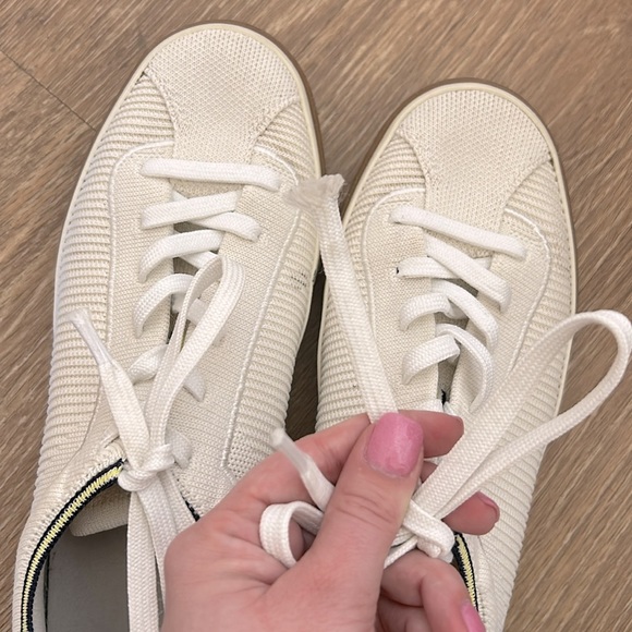 Rothy’s The Lace Up Sneaker in Vanilla Women’s Size 8 - Picture 5 of 6